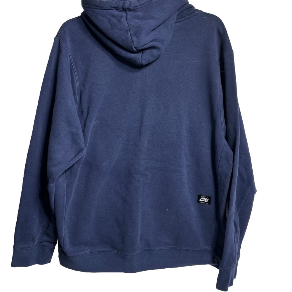 Nike Sb Hooded Sweater Mens Xl Blue Triangle Gfx Graphic Print View 4